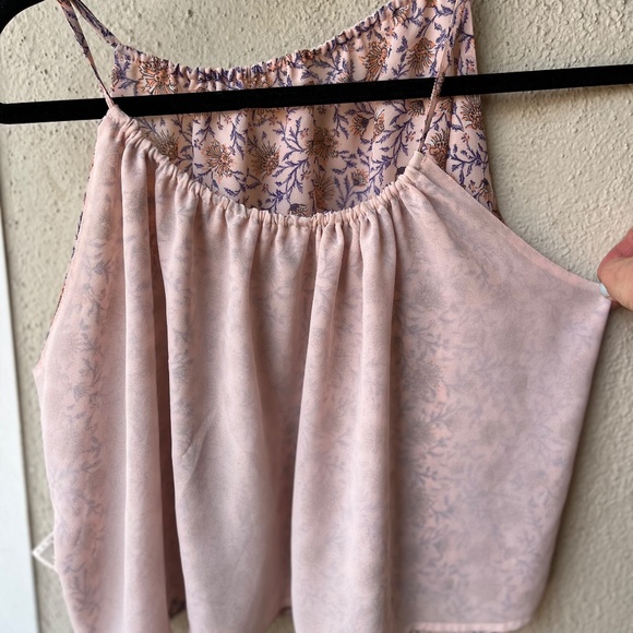 H&M crop loose-fitting flowy tank top - Picture 3 of 8